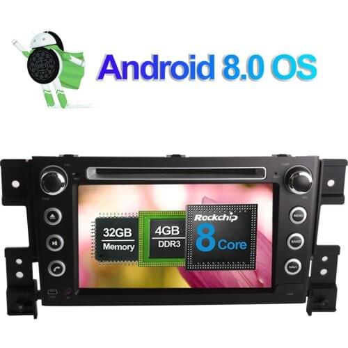 Android 8.0 Octa Core 4GB RAM Car Multimedia Player with GPS Navigation For Suzuki Grand Vitara 2005-2015 Car Radio Stereo WIFI