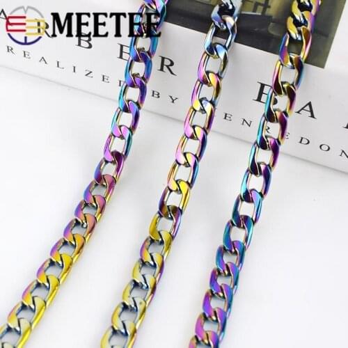 1pc 50-130cm 7mm Metal Chains Shoulder Straps Decorative Chain DIY Bags Purses Strap Replacement Handle Accessories