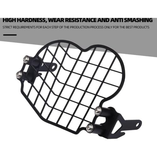 Black Metal Headlight Grille Cover Front Lamp Guard Protector For 2011-2017 BMW G650GS G 650 GS Motorcycles