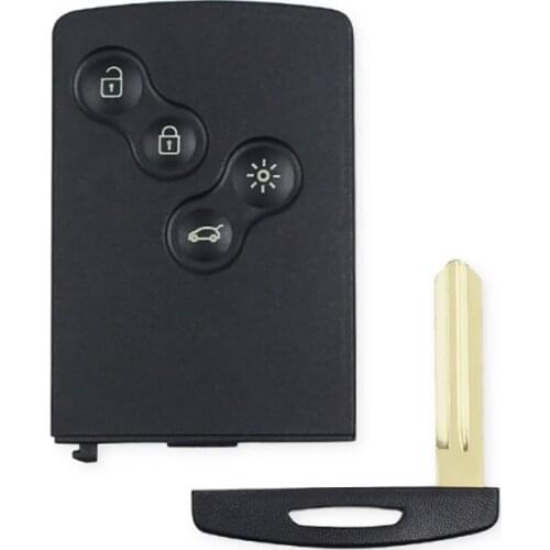 CN010011 Aftermarket Renault Koleos Smart Key 4 Buttons Remote Key 433mhz With PCF7952 Chip