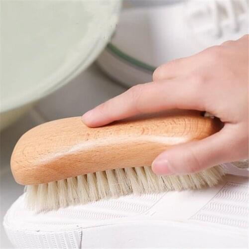 Wooden Laundry Brushes Household Washing Clothes Cleaning Brush Plate Brush Shoes Wash Bristle Brush Household Accessories