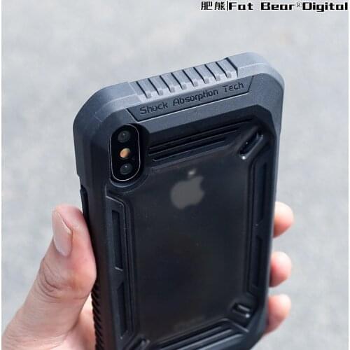 [for Apple iPhone X XS Max XR] FATBEAR Tactical Military Military Grade Rugged Shockproof Armor Buffer Case Cover