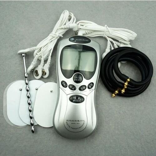 Electro pads penis electric stimulator cock ring urethral plug pulse stimulation electro shock sex toys for men penis ring