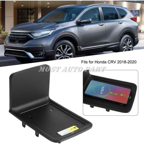 Interior Car Wireless Charger Phone Fast Charging Storage Box For Honda CR-V 2017-2021 The Phone With QI Wireless Charging