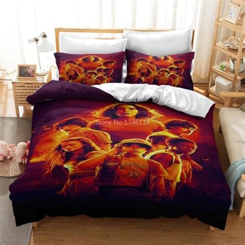 Stranger Things 3D Bedding Set Duvet Cover Set for Young Adults Comfortable Home Textile Twin Full Queen King Super King Size