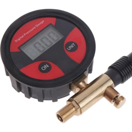 50% Hot Sales Digital Tyre Tire Pressure Gauge LCD Motorcycle Car Truck Deflation Manometer