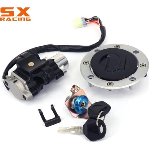 Motorbike Street bike Ignition Switch Lock Key Set Gas Tank Cap Cover Seat For SUZUKI GSXR 600 750 GSX 600 750 1200 TL1000 R S
