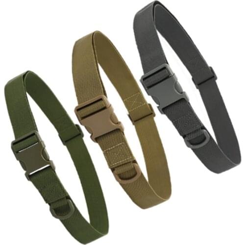 Adjustable Tactical Belt Outdoor Equipmentpu Wear Bag Riding Duty Belt Fastening Tape Hiking Climbing Hunting Waistband Belt