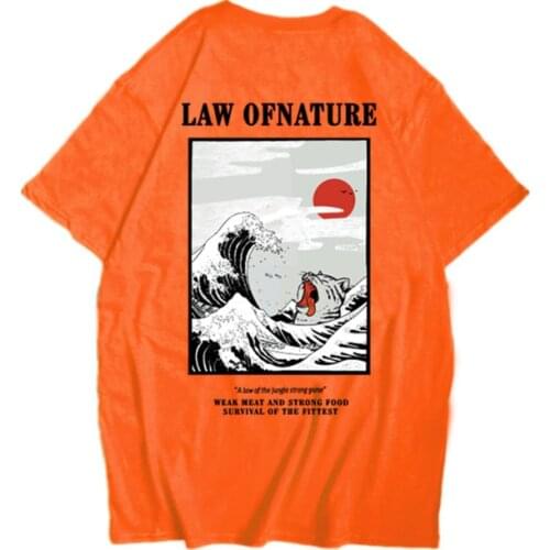 Japanese Harajuku T-Shirt Men 2020 Summer Hip Hop T Shirts Funny Cat Cartoon Streetwear Tshirts Short Sleeve Casual Top Cotton