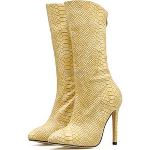 Pointed Mid-tube Boots Look Thin In Autumn and Winter with Single Boots, Thin Boots, Womens Short Boots, Stiletto High Heels