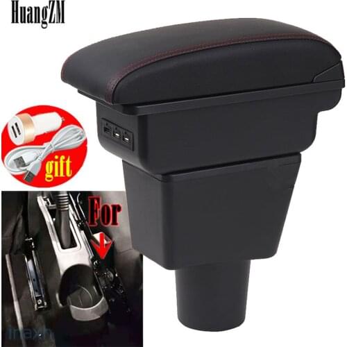 For LADA XRAY Armrests box central storage box Retrofit parts Car Armrest with USB Easy to install