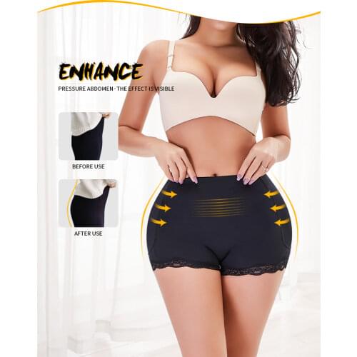 Butt Lifter Shaper Women Ass Padded Panties Slimming Underwear Body Shaper Butt Enhancer Sexy Tummy Control Panties Plus Size