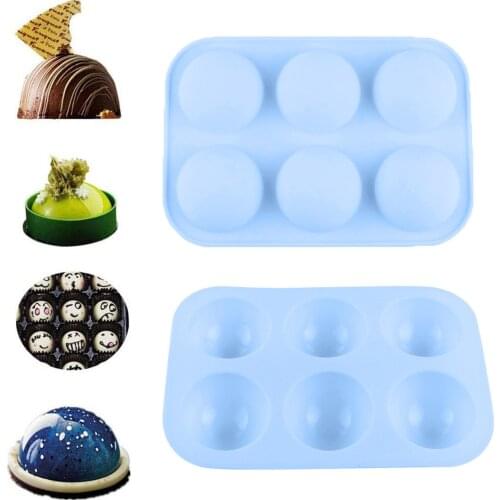 Half Ball Sphere Silicone Cake Mold Muffin Chocolate Cookie Baking Mould Pan Cake Pastry Making Kitchen Accessories Baking Mold