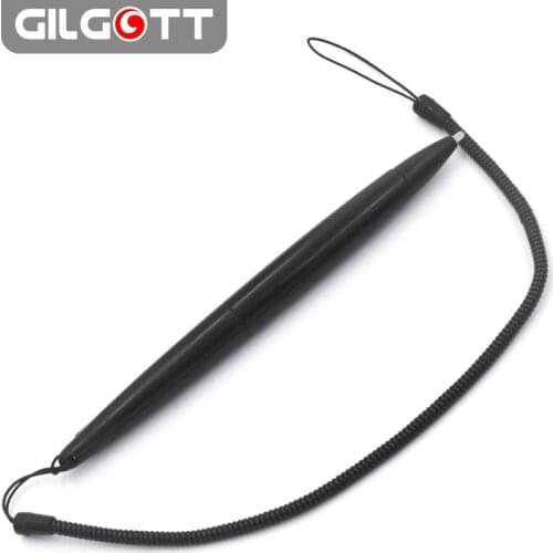 Touch Stylus Pen + Spring Rope for Nintendo DS DS Lite DSi 3DS NEW 3DS XL LL Black