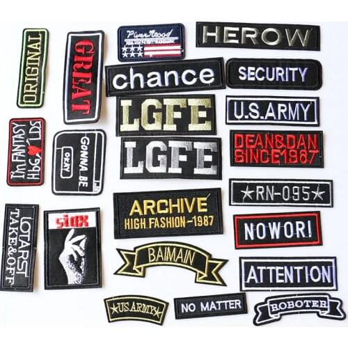 U S Army Military Rank Tactical Morale icon Embroidered Applique Patches For DIY Iron on Badges Stickers on backpack,the clothes