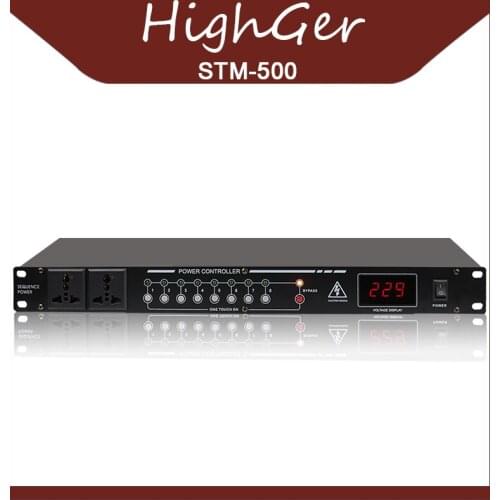 HighGer 10 Canali Potenza Sequenza Professionale Audio interruttore del Regolatore Power strip bar Efficace di proteggere