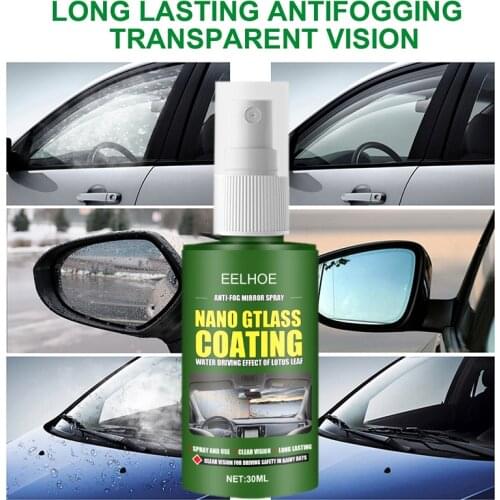 30ml Auto Car Windshield Water Repellent Car Coating Windows Waterproof Rainproof Nano Hydrophobic Coating Antifogging Agent