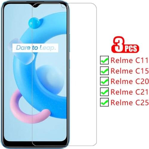 Protective tempered glass for realme c11 c15 c20 c21 c25 screen protector on realmi c 11 15 20 21 25 11c 15c 20c 21c 25c film 9h