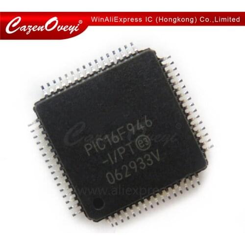 10pcs/lots PIC16F946-I/PT PIC16F946 16F946-I/PT TQFP-64 In Stock