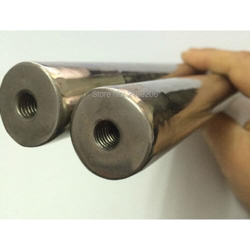 12PCS D25*170mm 10000 Gauss strong neodymium magnet bar iron material removal with inner screw hole