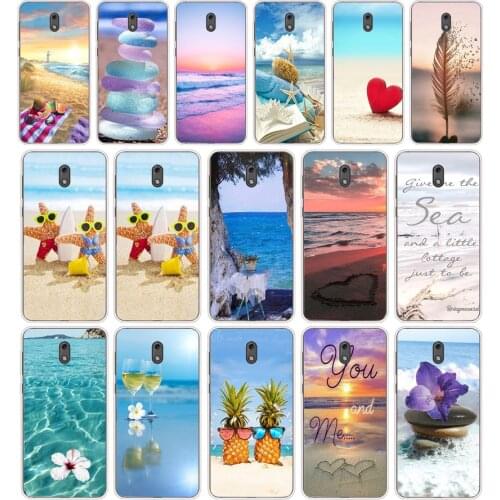 71 summer Beach Scene at Sunset on sea Silicone TPU Protective Cover Phone Case On Case For Nokia 2 2.3 3 3.1 5 5.1 Case Soft