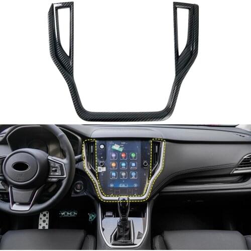 ABS Car Styling Console Navigation Frame Decorative Cover Trim Interiror Accessories For Subaru Outback 2021 2022