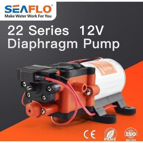 SEAFLO 1.3 GPM 60 PSI Automatic Marine Water Diaphragm Pump 12V Self Priming Electric Yacht Boat Marine RV Caravan High Pressure