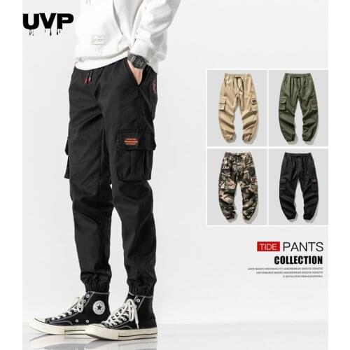 Hip Hop Cargo Pants Male Streetwear Joggers Multi-Pocket Casual Pants Mens Fashions Male Trousers Gym Sweatpant for Man 2020
