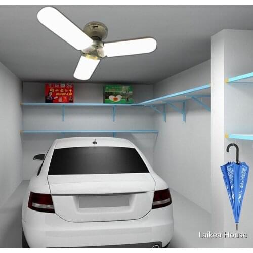 E27 LED Garage Light Deformable LED Garage Ceiling Lights 6500K Daylight White Garage LED Light 45/60W High Quality Lighting