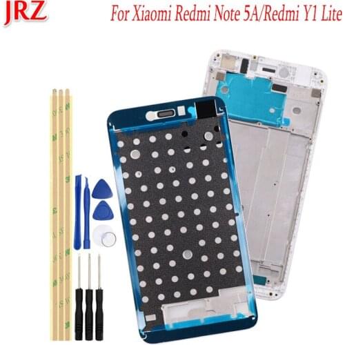 For Xiaomi Redmi Note 5A Middle Frame Bezel Middle Plate Cover For Xiaomi Redmi Y1 Lite Repair Part with tools