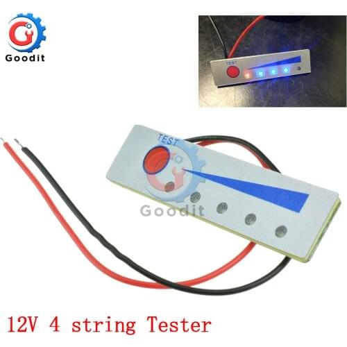 12V 4 String Lithium Iron Phosphate Battery Capacity Indicator Display Power Level Tester Module 18650 LCD Charge Discharge