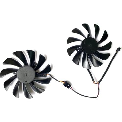 2pcs 95mm DIY GPU Cooling FAN PLD10010B12HH CF1010U12S DC12V 0.40A 4Pin Graphics fan for MSI Radeon RX 6700 XT Gaming X
