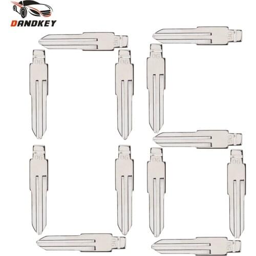 Dandke 15pcs Flid Remote Car Blank Key Blade For Nissan Duke Bluebird Demeano Replacement #06 Uncut NSN11 Key Blade Car-styling