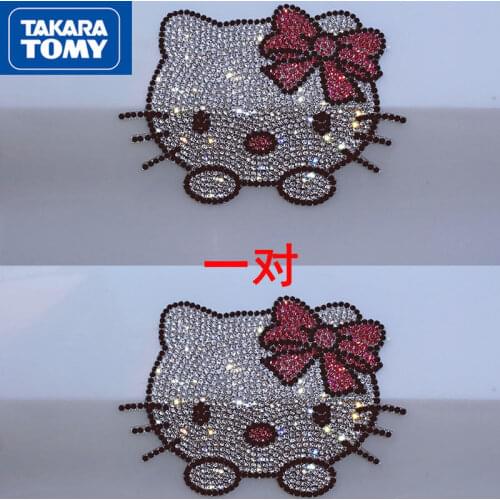 TAKARA TOMY fashion personality cartoon Hello Kitty decorative stickers simple waterproof sunscreen crystal diamond stickers