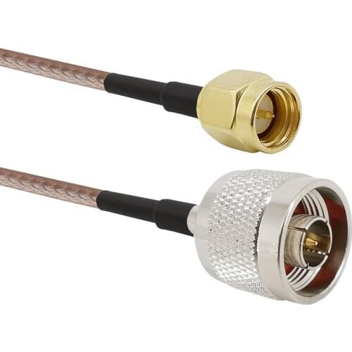 N Type Male to SMA Male RF Coaxial Adapter Cable Coax Antenna Extender Wi-Fi Connector SMA Plug to N Plug RG316 Jumper