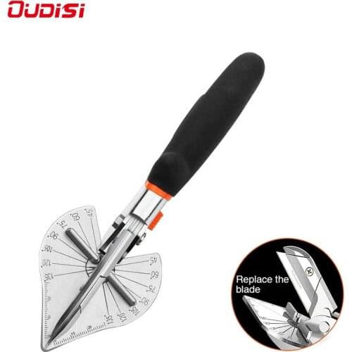 OUDISI Multi Angle Mitre Electric Automatic Trunking Scissor Wire Duct Cutter PVC PE PPR Plastic Pipe Cutting Trim Cutter