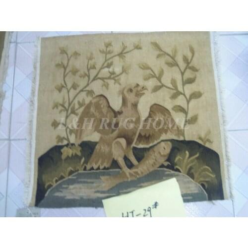Free Shipping 18"X18" half-finished Aubusson Pillow front (without velvet and fringe) Animals series--Eagle