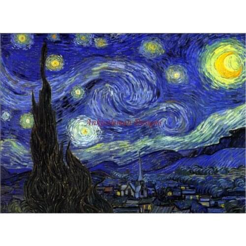 Needlework for embroidery DIY DMC High Quality - Counted Cross Stitch Kit 14 ct Oil painting Van Gogh - Starry Night