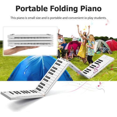 MIDIPLUS 88 K-eys Foldable Piano Digital Piano Portable Electronic Keyboard Piano for Piano Student Musical Instrument