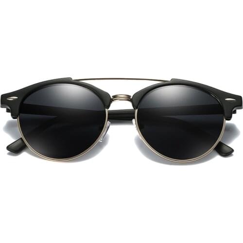 Women Polarized Sunglasses for Men and Women Round Frame Fashion Rays Brand Designer Driving Sun Glasses Aoron Goggle UV400