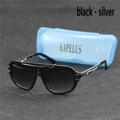 KAPELUS New metal sunglasses Silver frame glasses UV protection 400 sunglasses