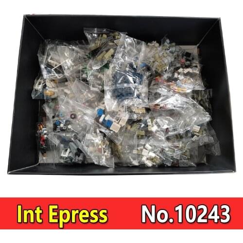 1:1 City Street View Series Parisian Restaurant 10243 2469Pcs Bricks Building Blocks Education Toys Girl Gifts