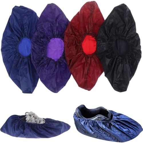 1Pair Thicken Rain Reusable Elasticity Overshoes Rubber Boots Shoe Cover Rubber Anti-slip Bike Boot Protector Cover Dropshipping