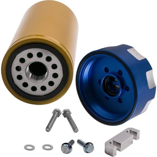 1x Fuel Filter Adapter and Seal Kit For GM for Chevy Duramax 6.6L Blue 2001 - 2016 Dropshipping