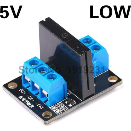 5V 1 Channel Solid State Relay Module Low Level Trigger 250V 2A Output with Resistive Fuse for Arduino