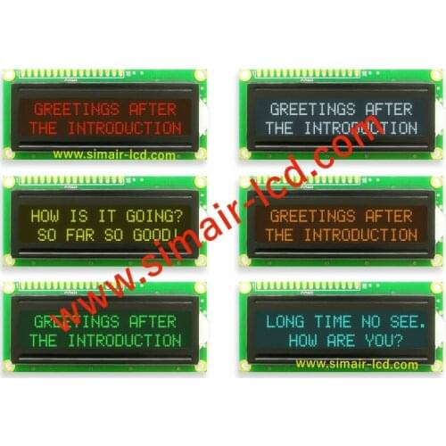 16 PINS 80X36mm 5V Pannel VATN Balck Screen 16x2 1602 Charcter LCD Display Module with LED Backlight