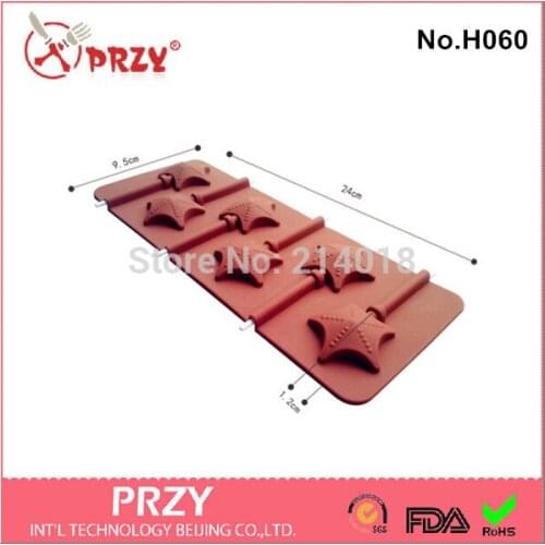 6 monkey trojan lollipop cake mould chocolate mold silicone fondant cake mold chocolate Manufacture mold NO.:H060