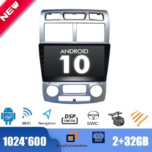 9" Android 10.0 Radio for KIA Sportage AT 2004-2010 Car Multimedia Player GPS Stereo DSP 2.5D IPS WIFI TPMS BT