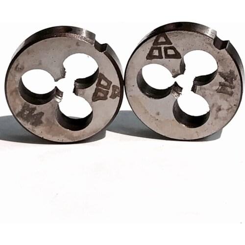 Free shipping 2PCS ALLOY STEEL MADE BSW 1/4"-20 right hand Pipe die for steel metal workpiece outer threading working