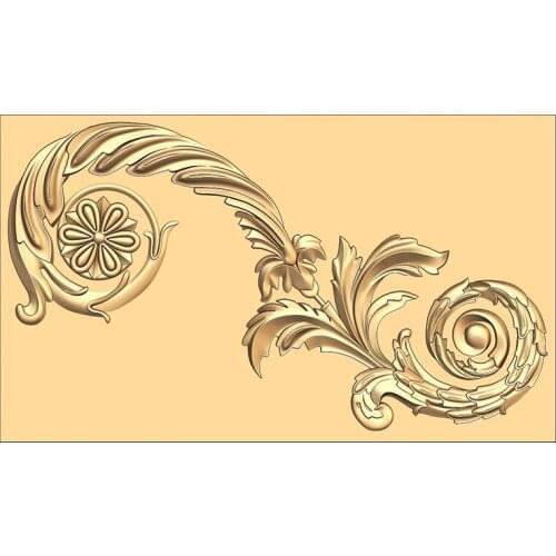 STL Model Decor for CNC Router 3D Printer Artcam Aspire Bas Relief